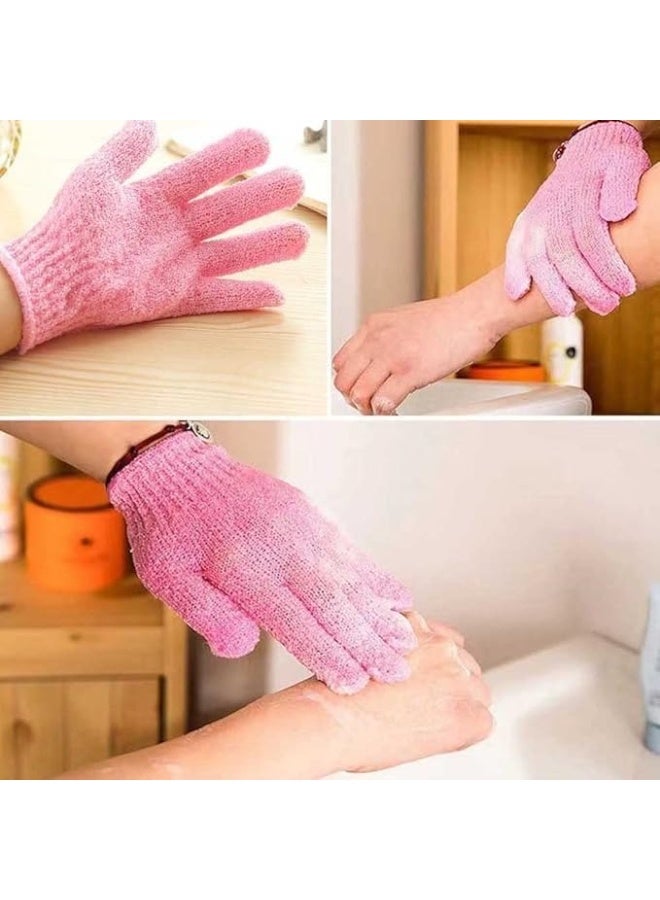 Dead Skin Removal Gloves 2pcs – Exfoliating Shower Gloves for Ingrown Hair, Spa, Massage, Loofah & Dead Skin Cell Scrub – Random Color - Image 4